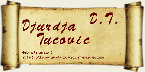 Đurđa Tucović vizit kartica